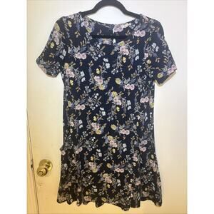 FAT FACE Short Sleeve FLORAL Bouquet DRESS SIZE US 6R With Pockets